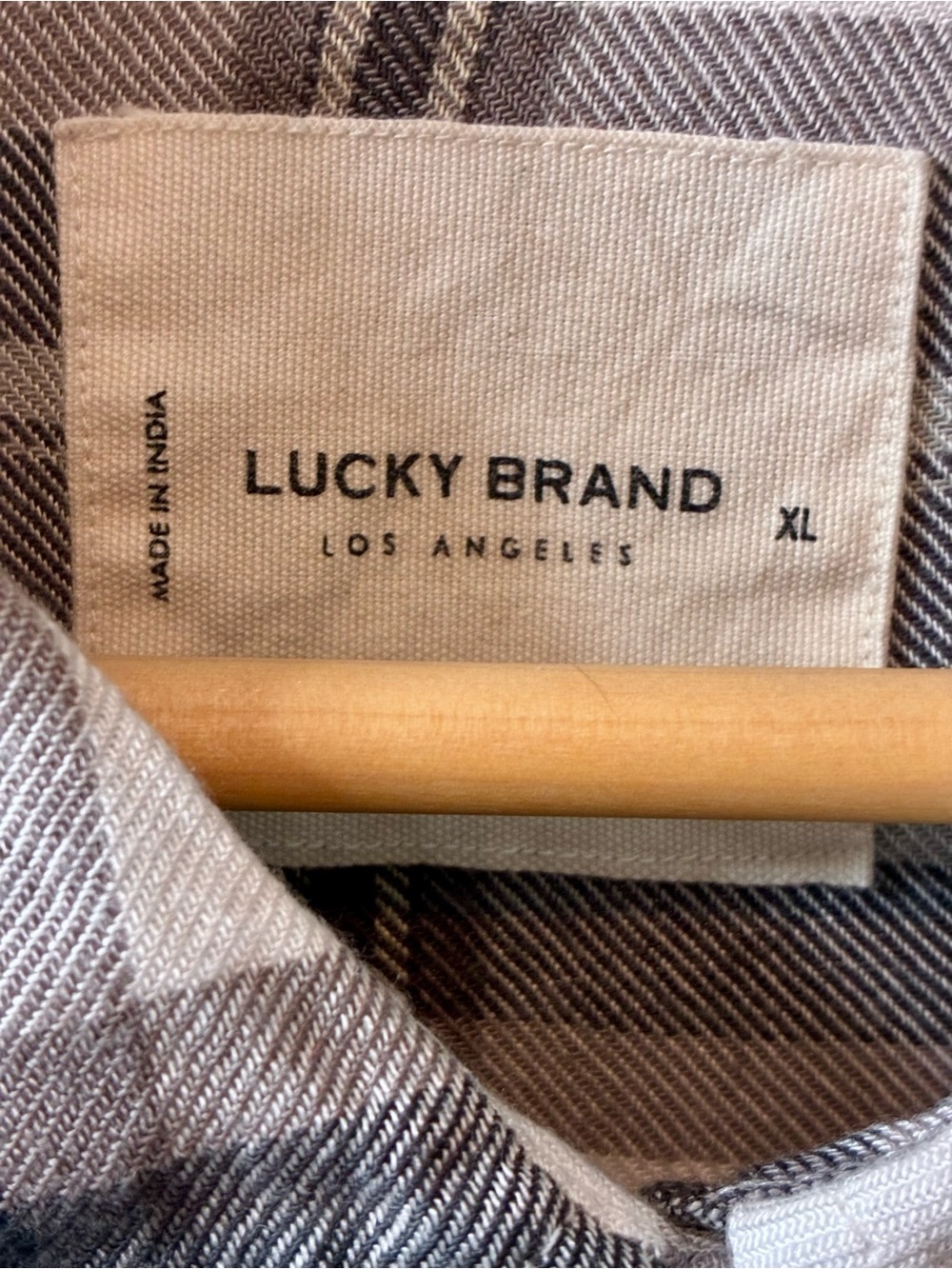 Lucky Brand Cloud Plaid Lightweight Boyfriend Flannel with Chest Pocket. XL - Picture 5 of 16